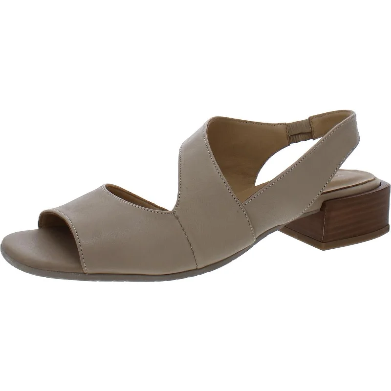 Bueno Womens Gina Leather Square Toe Block Heel