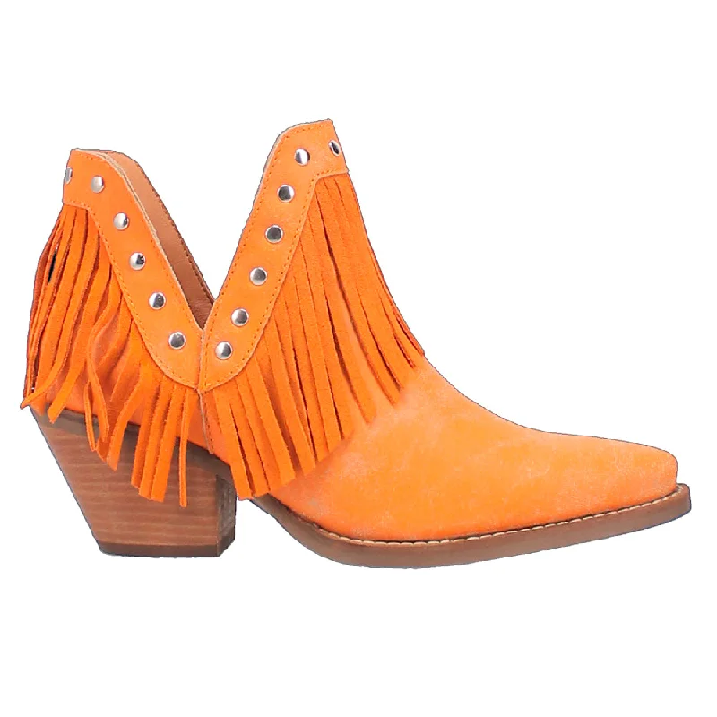 Fine N' Dandy Fringe Studded Snip Toe Cowboy Booties