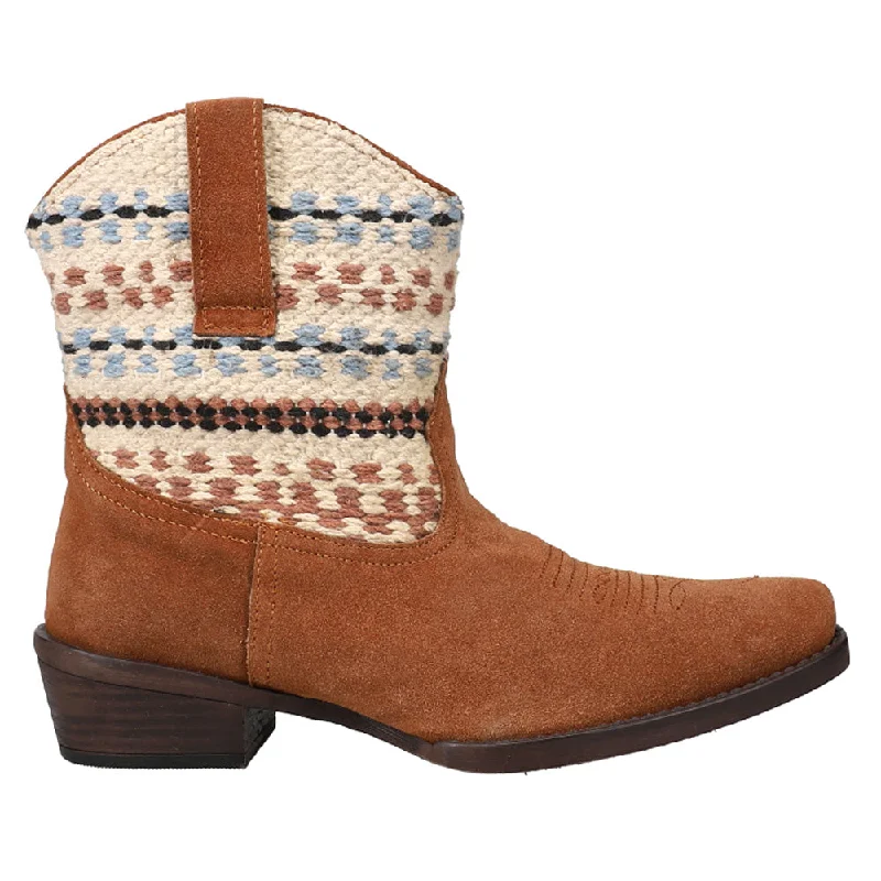 Dusty Snip Toe Embroidered Cowboy Booties