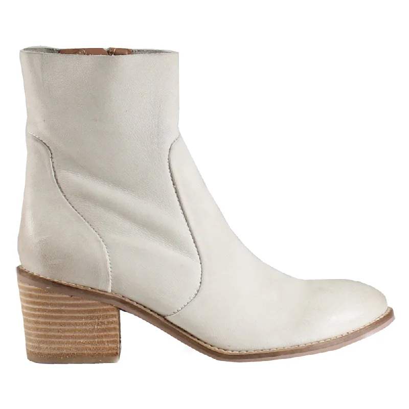 Majestic Zippered Round Toe Booties