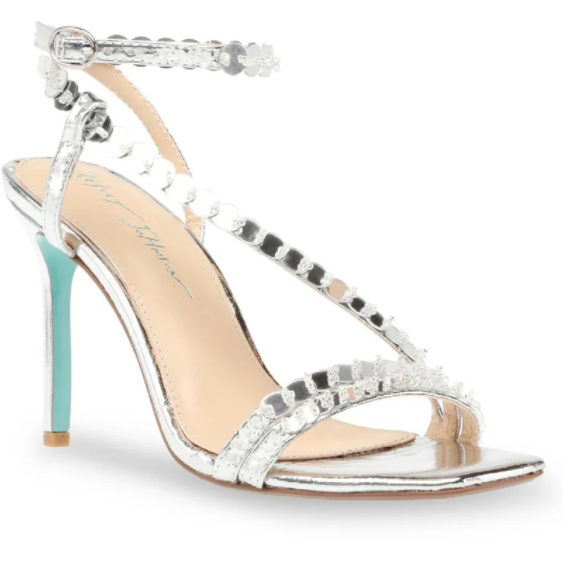 Betsey Johnson Womens Asher Embellished Ankle Strap