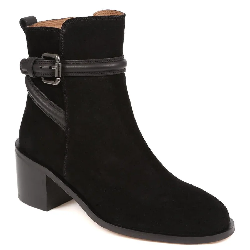 LisabetLeather Buckle Strap Ankle Boots - LISABET / 324 249