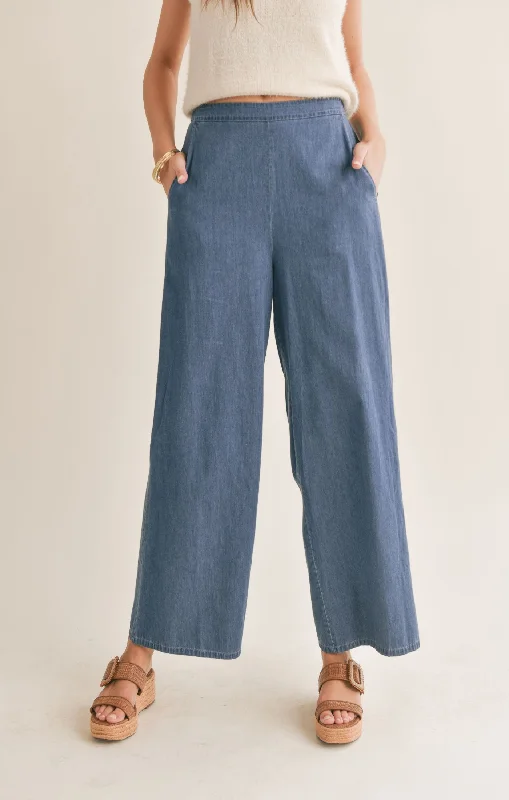 Sadie And Sage Conversations Chambray Pants