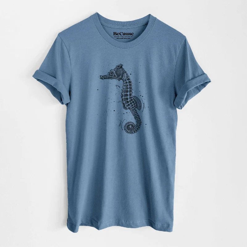 Hippocampus ingens - Pacific Seahorse - Lightweight 100% Cotton Unisex Crewneck