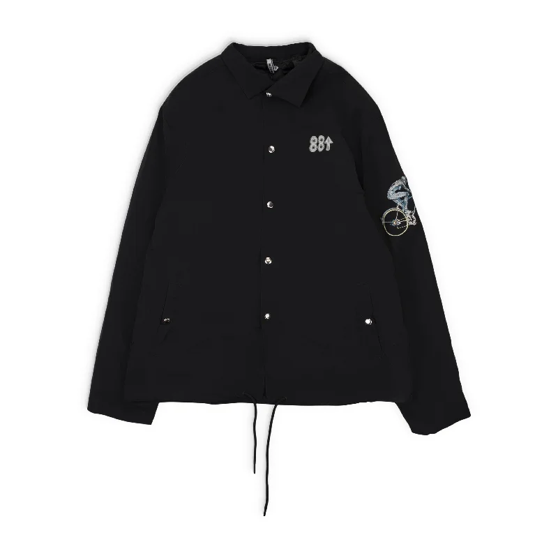 88 RISING X SORYAMA DIGITAL ROBOT FACE BLACK COACH JACKET