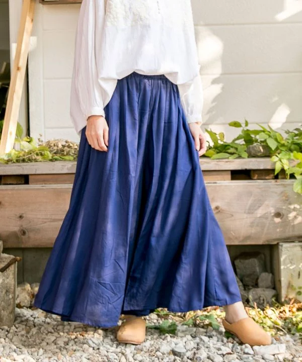 Plain Wide Leg Pants