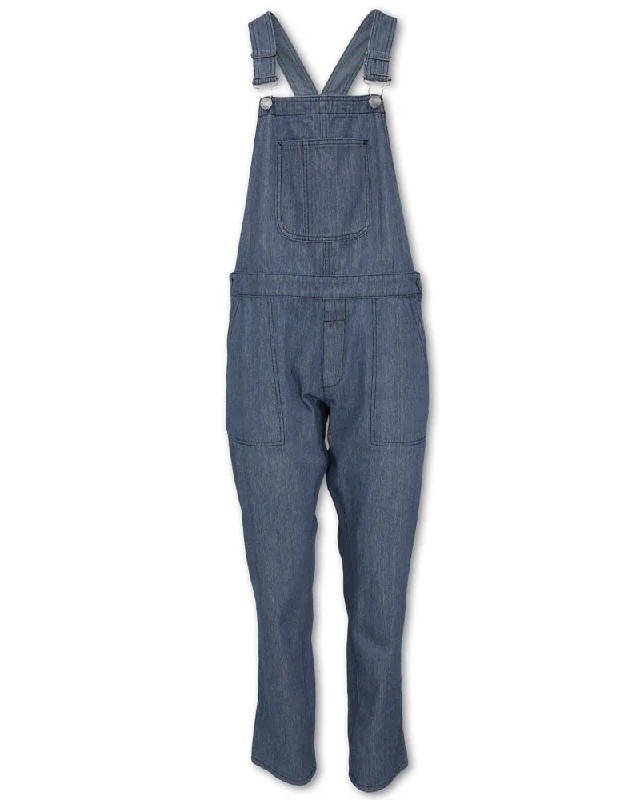 PINSTRIPE DENIM OVERALLS