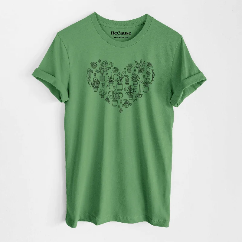 Heart Full of House Plants - Lightweight 100% Cotton Unisex Crewneck