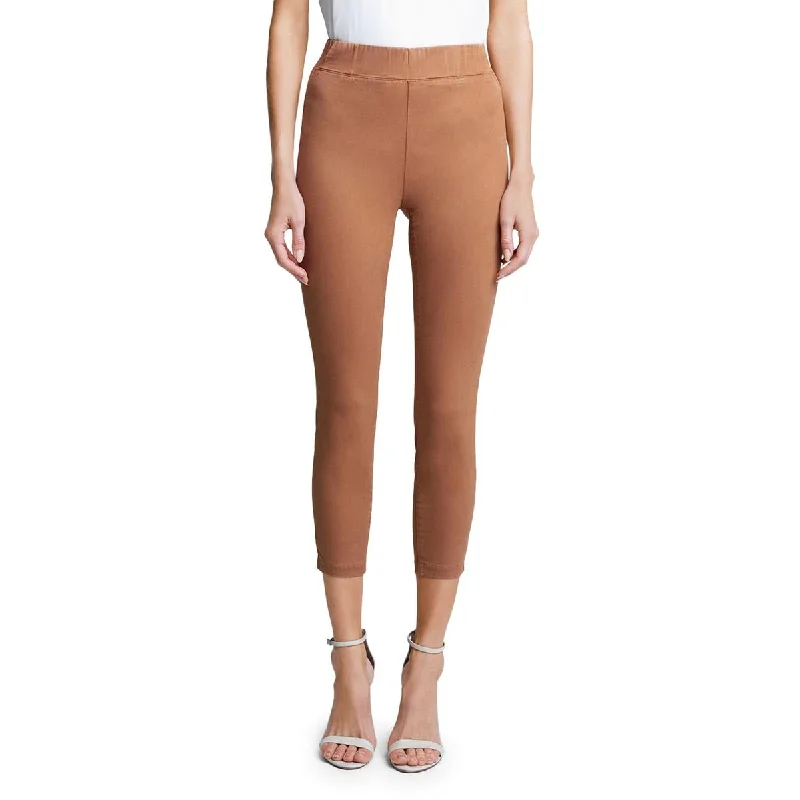 L'Agence Womens Rosalie High Rise Stretch Crop Leggings