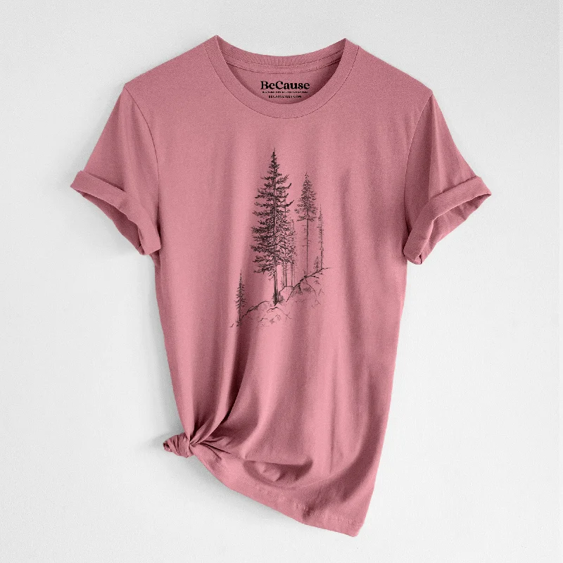 Cliffside Pines - Lightweight 100% Cotton Unisex Crewneck