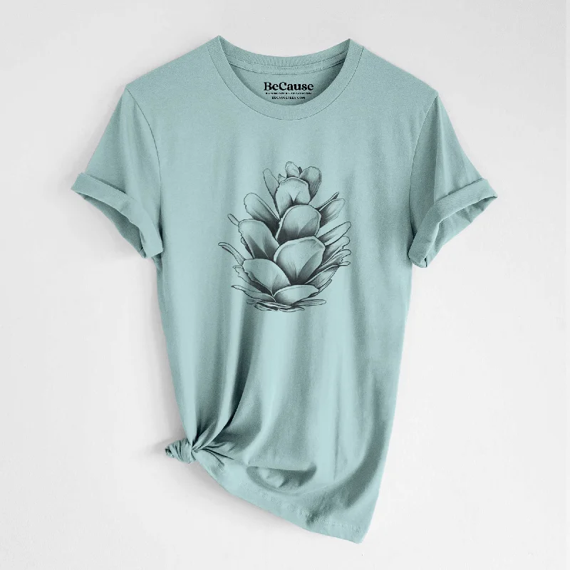 Tsuga heterophylla - Western Hemlock Pine Cone - Lightweight 100% Cotton Unisex Crewneck