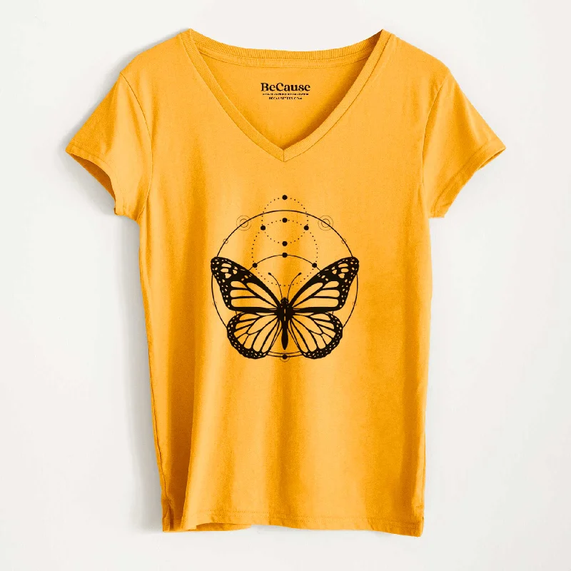 Monarch Symmetry - Women's 100% Recycled V-neck