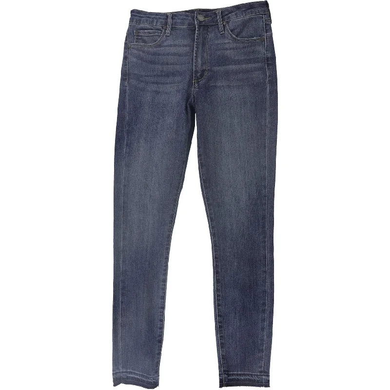 Articles Of Society Womens Heather Release-Hem Skinny Fit Jeans