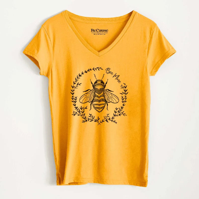 Bee Mine - Women's 100% Recycled V-neck