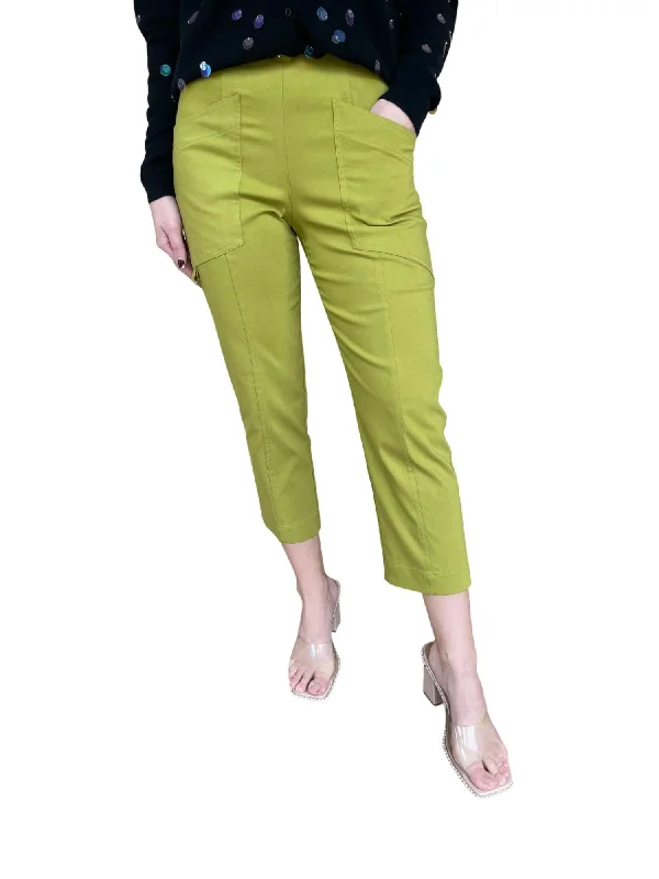 Control Stretch D Ring Crop Cargo Pant In Olive Oil