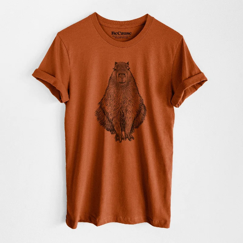 Capybara - Hydrochoerus hydrochaeris - Lightweight 100% Cotton Unisex Crewneck