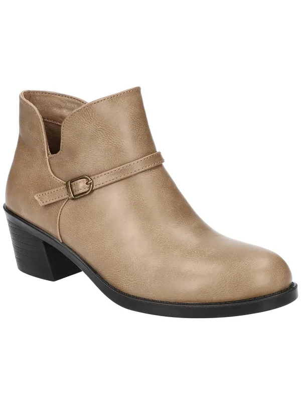 Ellery Womens Faux Leather Ankle Booties