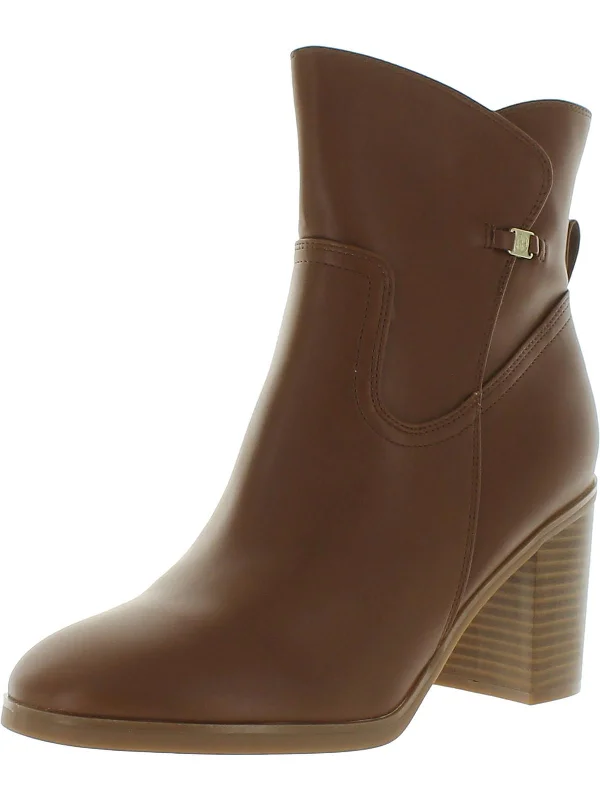 Olaa Womens Faux Leather Booties