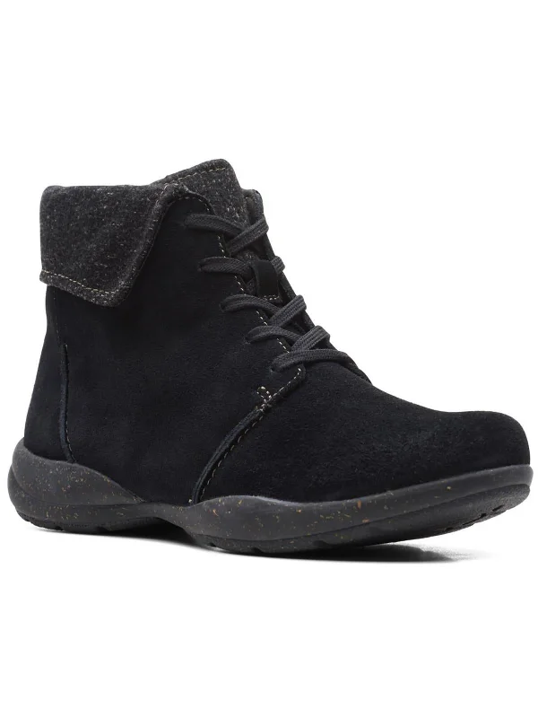 Roseville Lace Womens Suede Booties