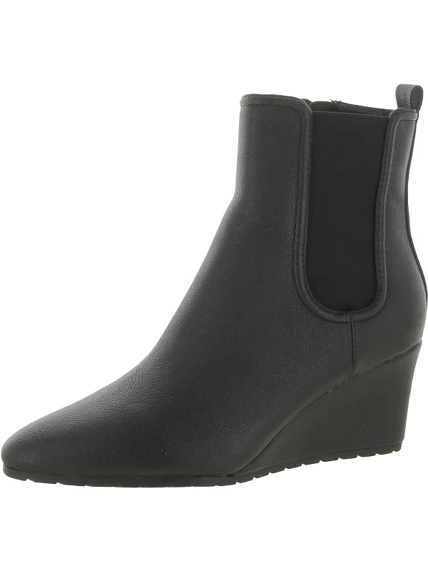 Valore Womens Faux Leather Booties