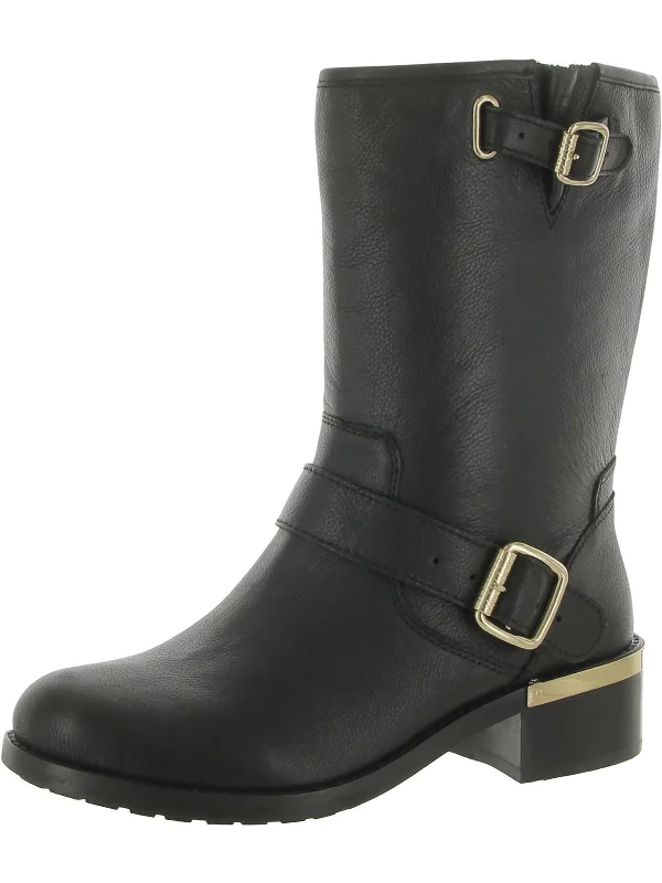 Wendeema Womens Leather Buckle Booties