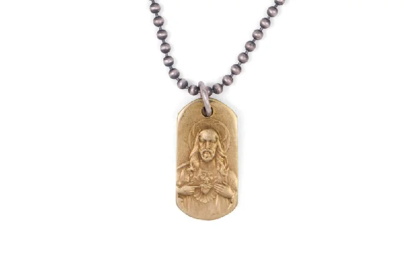 #075 - Necklace Sacred Heart - GOLD