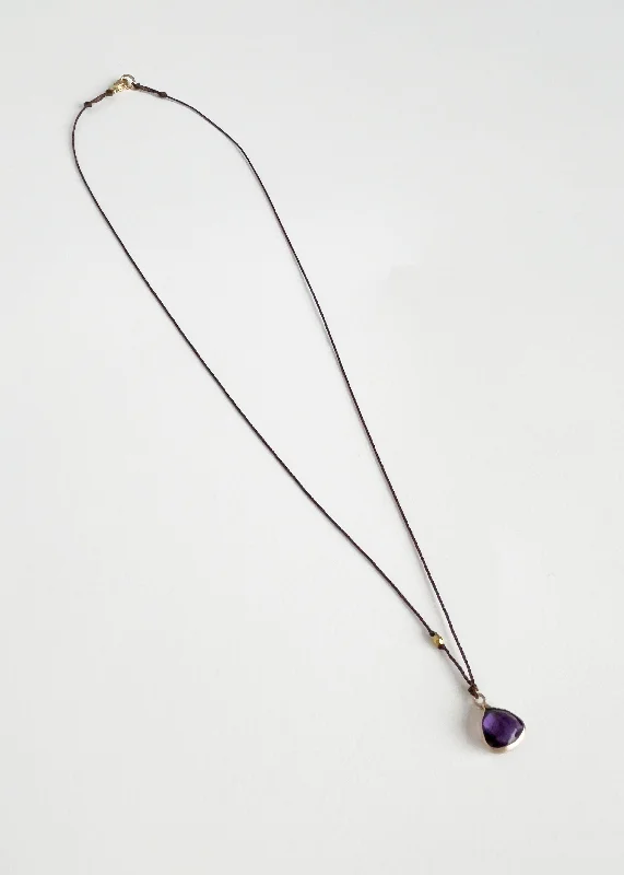 Amethyst 14k Bead Necklace