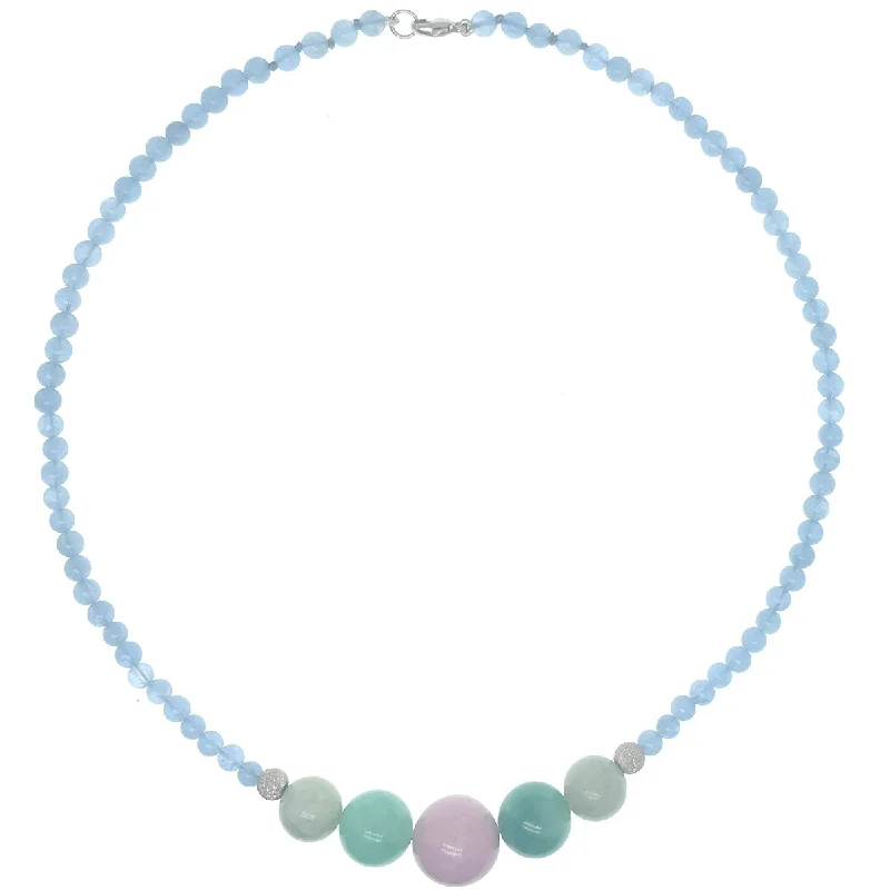 Bubbles of Delight Necklace - Juicy Aqumarine