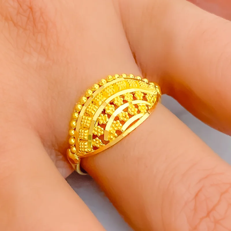 Classic Flawless 22K Gold Elegant Ring