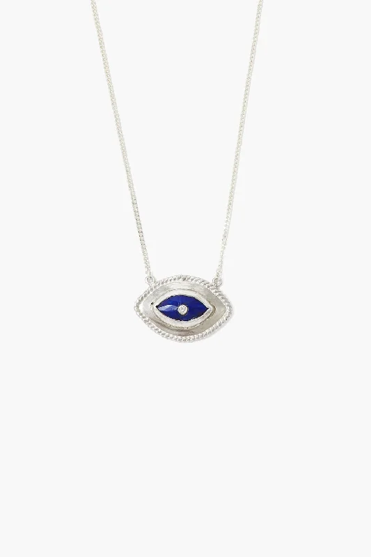 Mariya Evil Eye Necklace Lapis