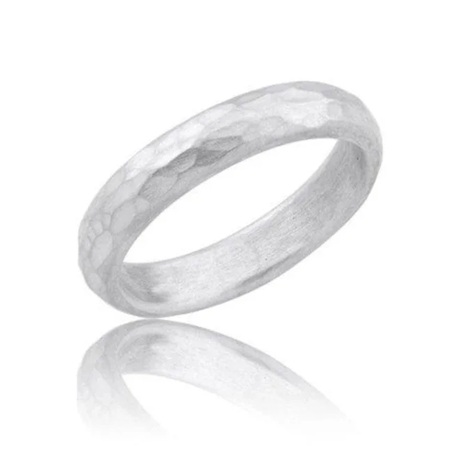 Matte Finish Sterling Silver Plain "Fusion" Band