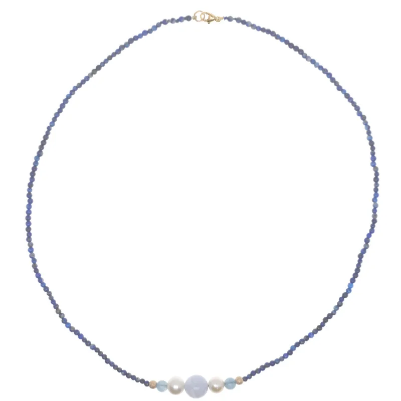 Mini Bubbles Necklace - Lapis