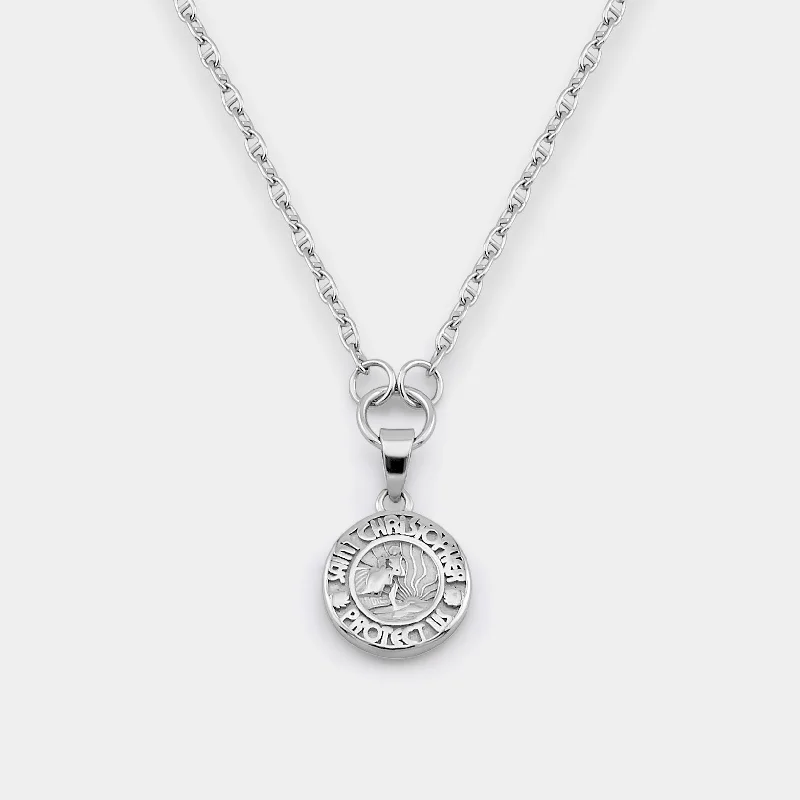 Silver Baby St. Chris Necklace