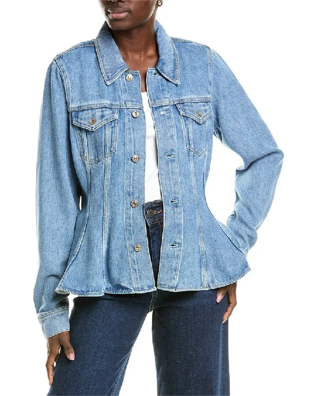 7 For All Mankind Flounce Trucker Jacket