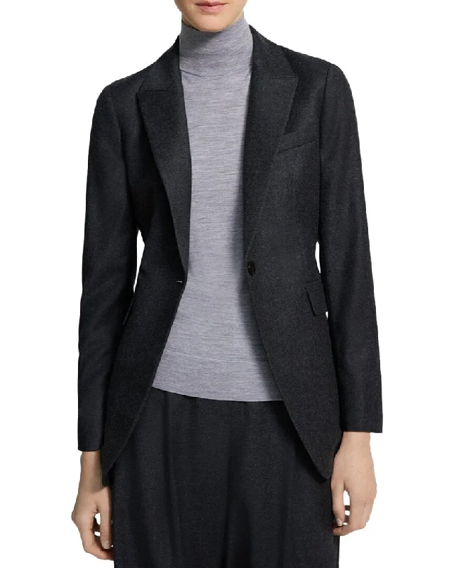 Theory Round Etiennette Wool Jacket