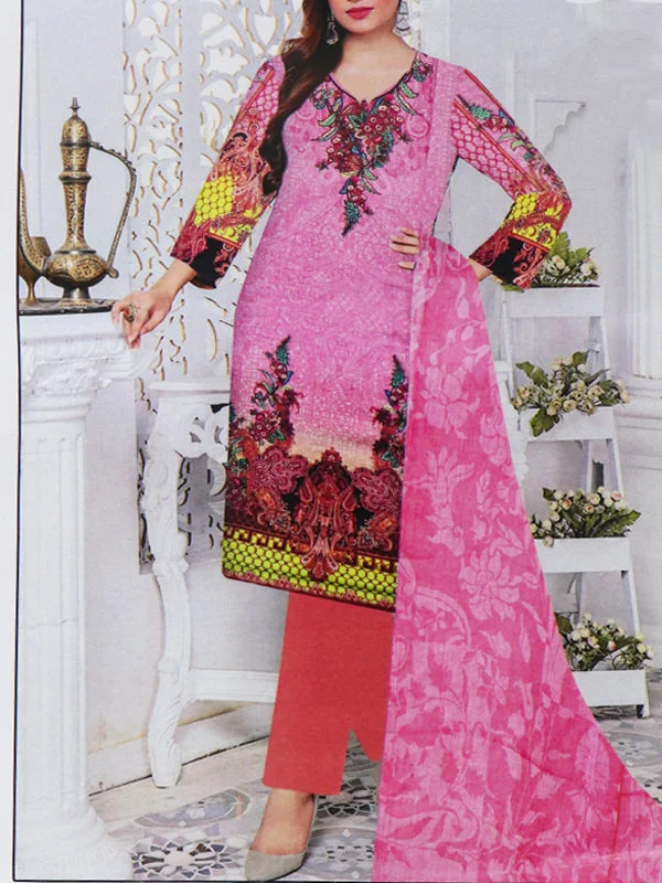 WU1349 3Pcs Unstitched Digital Printed Lawn Suit For Women 35