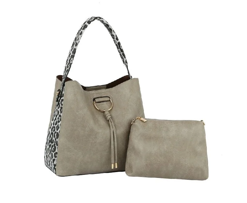 DV0590 Leopard Detail 2-in-1 Shoulder Bag/Crossbody