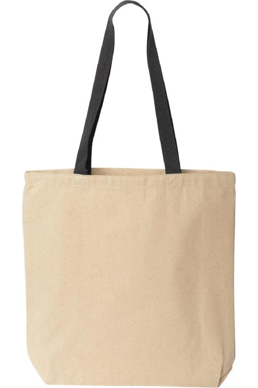 Liberty Bags Natural Tote with Contrast-Color Handles