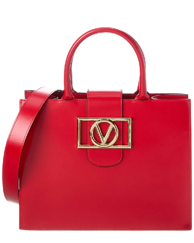 Valentino by Mario Valentino Victoria Super V Leather Tote