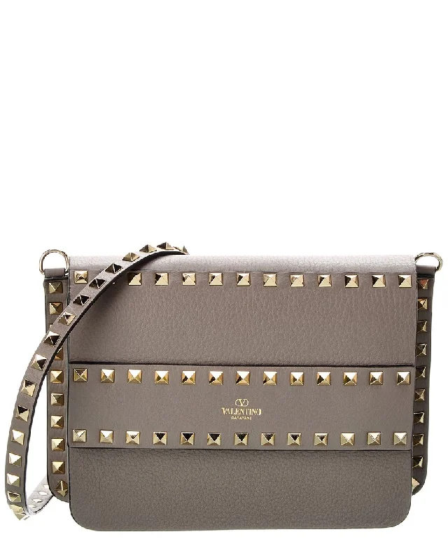 Valentino Rockstud Small Grainy Leather Crossbody