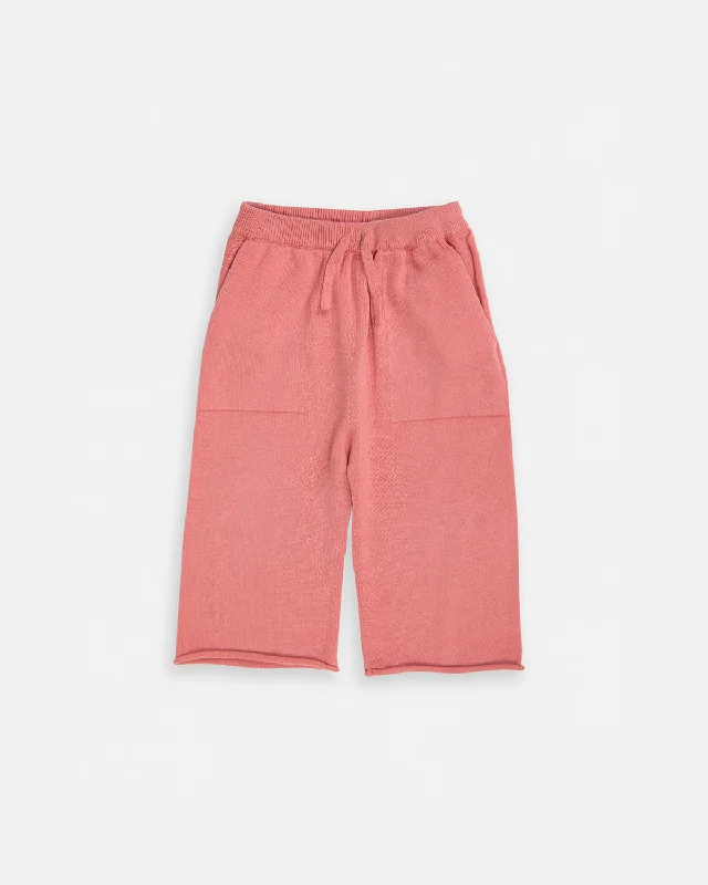 Cotton Relaxed Pants | Coral