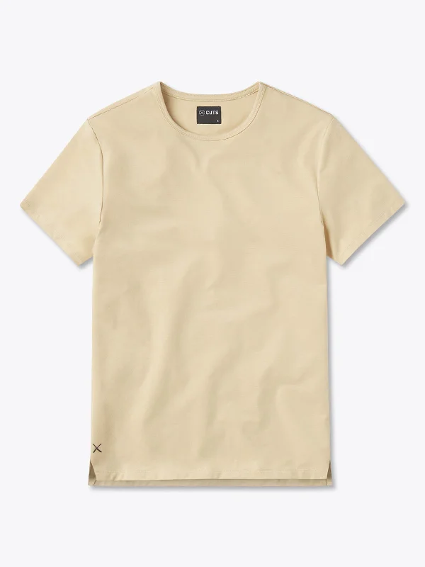 AO Split-Hem Tee | Sandstone Signature-fit PYCA Pro