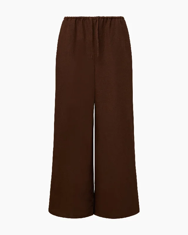 Air Linen Drawstring Pant | Hickory