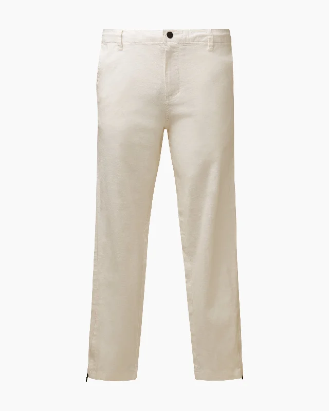 Stretch Linen Traveler Pant - V1 | White