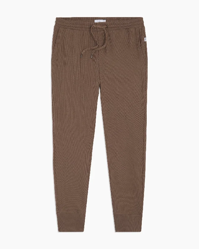 Waffle Knit Pant | Brownie