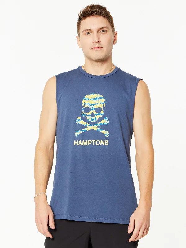 All Souls Muscle Tank 'HAMPTONS' | Navy