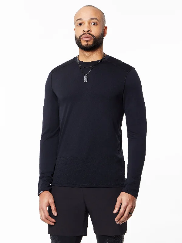 Breeze Seamless Long Sleeve 'YELLOW' | Black