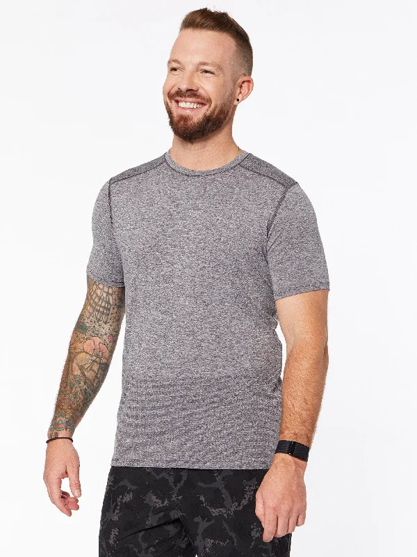 Breeze Seamless Tee | Heather Grey