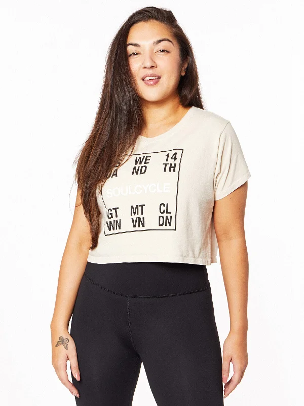 DMV Crop Boyfriend Tee | Bone