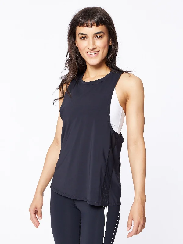 Side To Side Mesh Panel Tank | Black